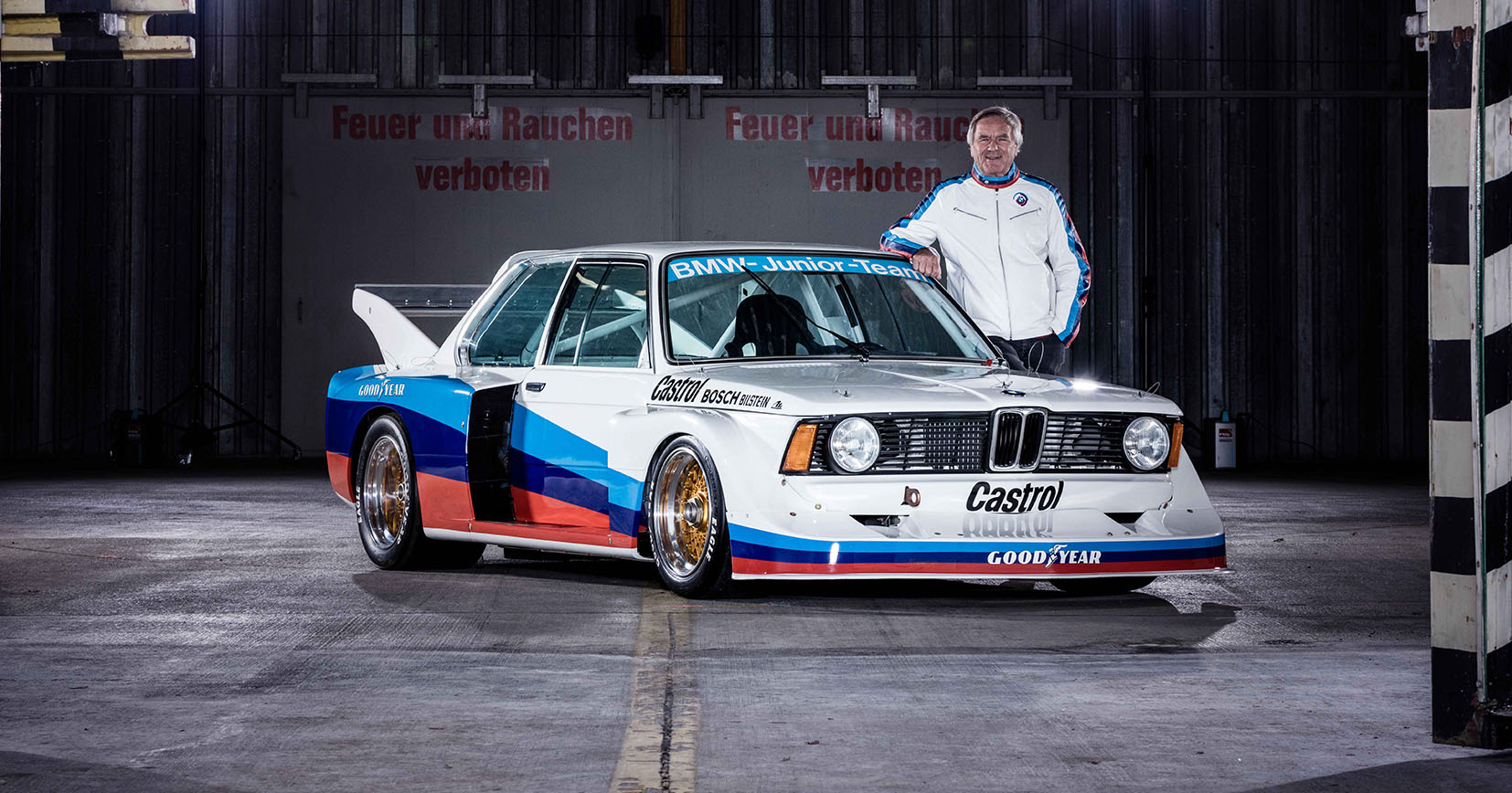1982 - BMW Maisach (GER), Jubiläum, 40 Jahre, Event, Shooting. BMW 320 Gruppe 5, Jochen Neerpasch