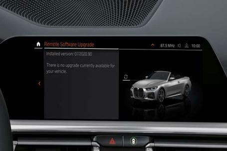 BMW řady 4 Cabrio - Remote Software Upgrade. 