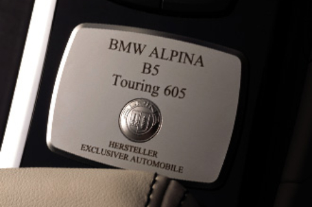 BMW ALPINA B5 - podpis ALPINA