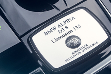 BMW ALPINA D3 S ŠTÍTEK BMW ALPINA D3 S ŠTÍTEK
