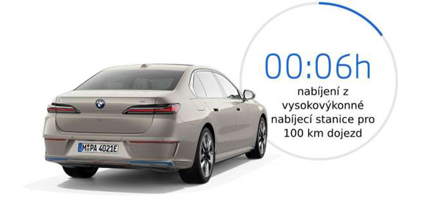 BMW i7 | Nabíjení na cestách na ujetí 100 km.
