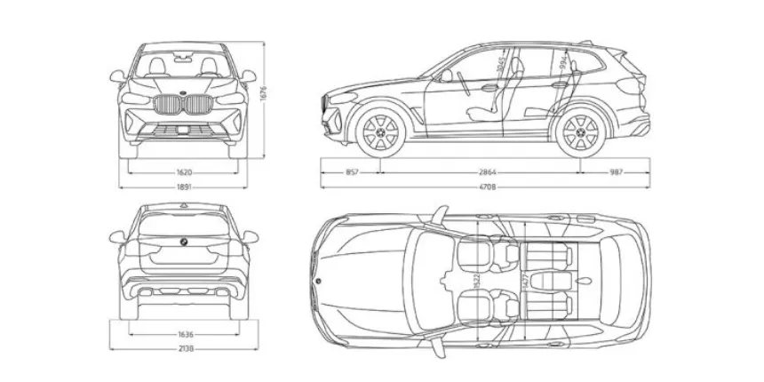 Technické údaje BMW X3