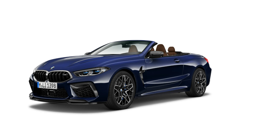 BMW M8 Cabrio z boku