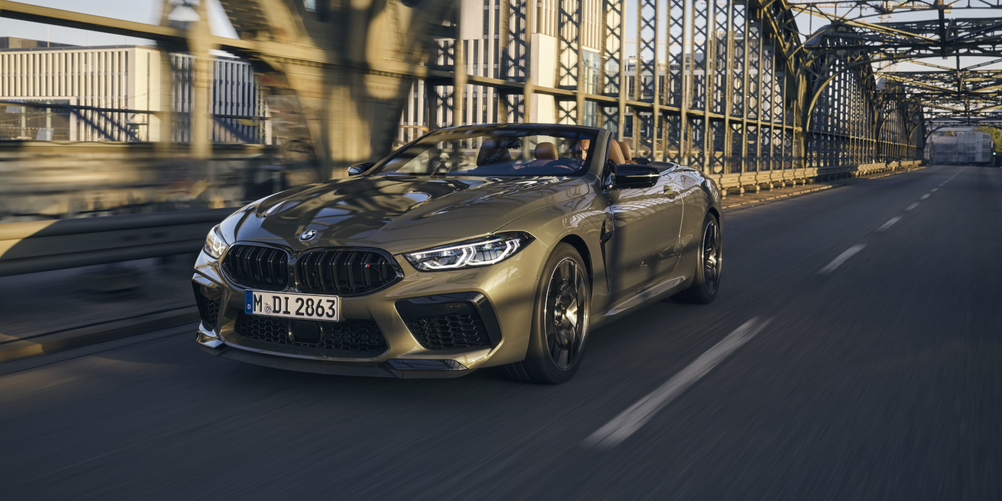 BMW M8 Competition Cabrio zepředu BMW M8 Competition Cabrio zepředu
