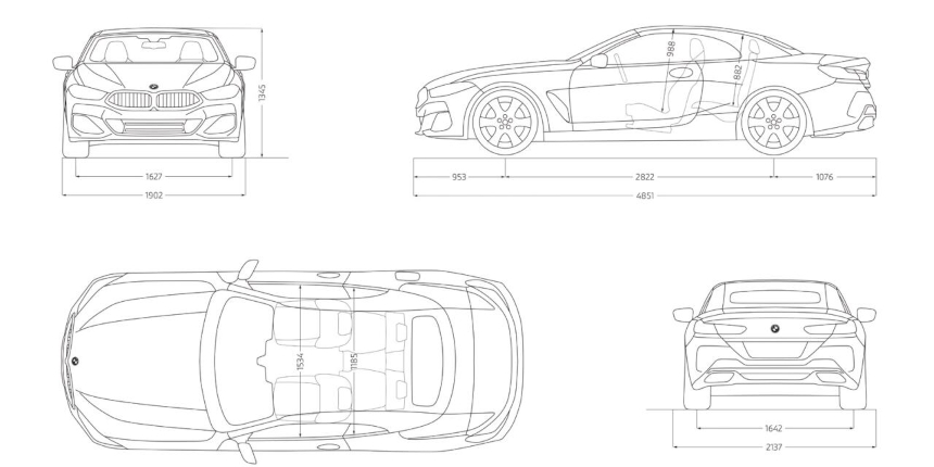 Technické údaje BMW M8 Cabrio Technické údaje BMW M8 Cabrio