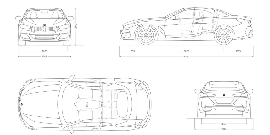 Technické údaje BMW M8 Cabrio