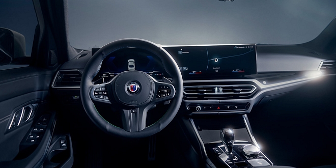 BMW ALPINA D3 S INTERIÉR Z POHLEDU ŘIDIČE BMW ALPINA D3 S INTERIÉR